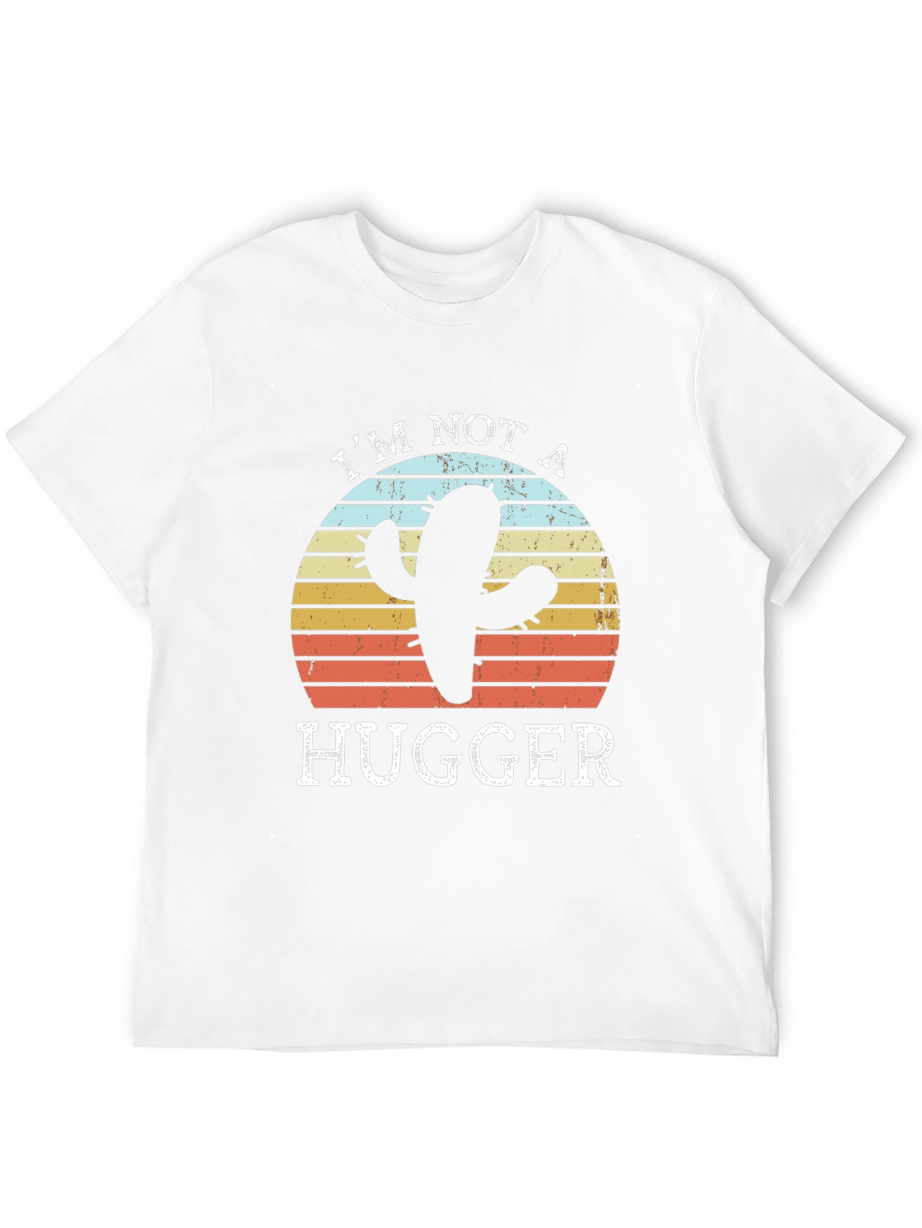 Im Not A Hugger Cactus Graphic T-Shirt