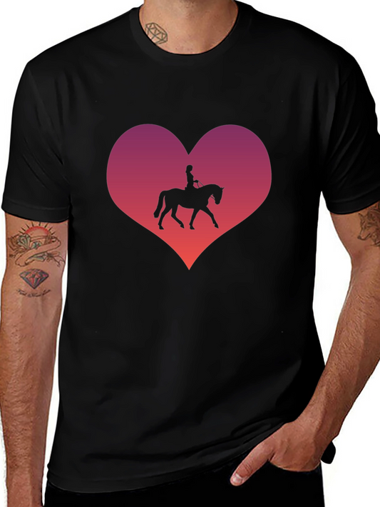 Equestrian Heart T-Shirt - Horse Lovers Gift