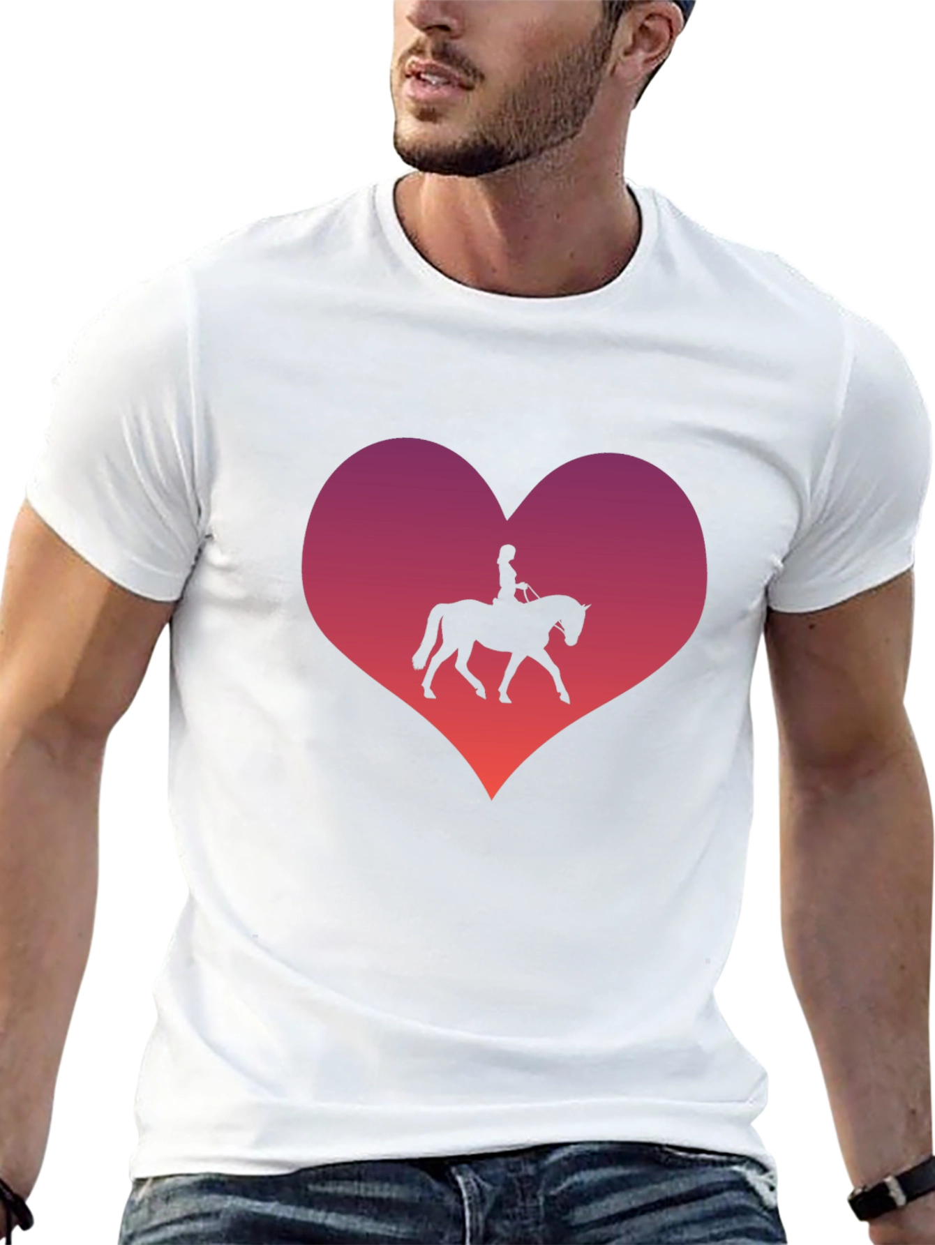 Equestrian Heart T-Shirt - Horse Lovers Gift
