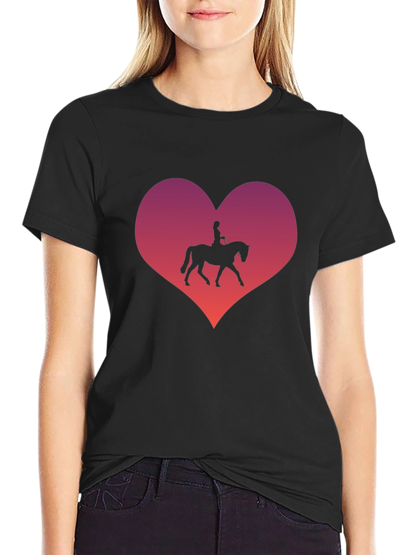 Equestrian Heart T-Shirt - Horse Lovers Gift