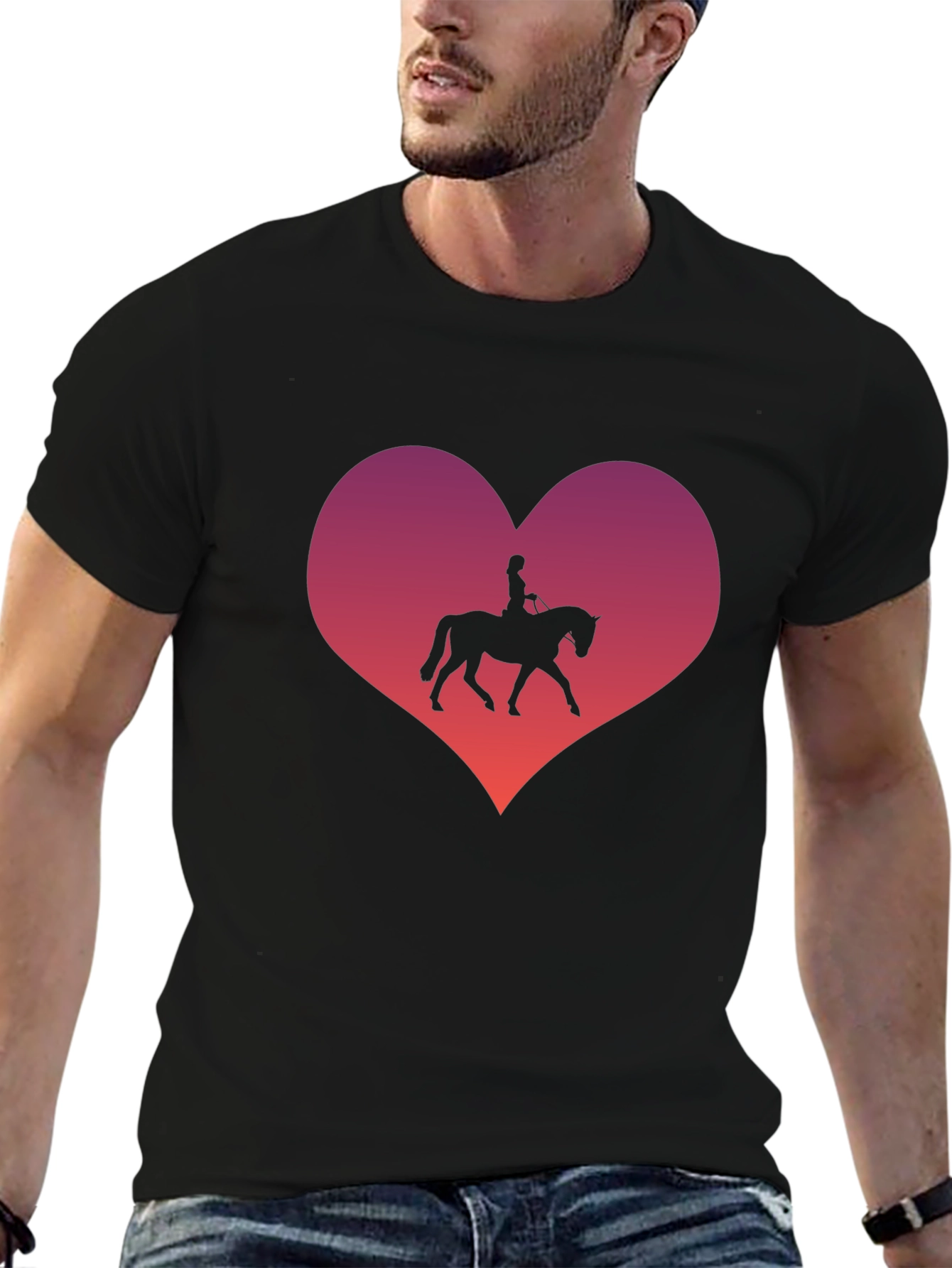 Equestrian Heart T-Shirt - Horse Lovers Gift