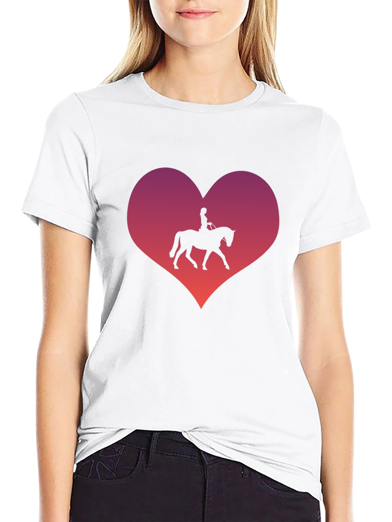 Equestrian Heart T-Shirt - Horse Lovers Gift