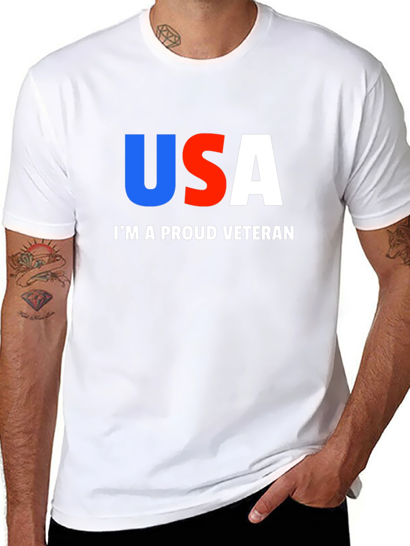 Proud Veteran USA Graphic T-Shirt