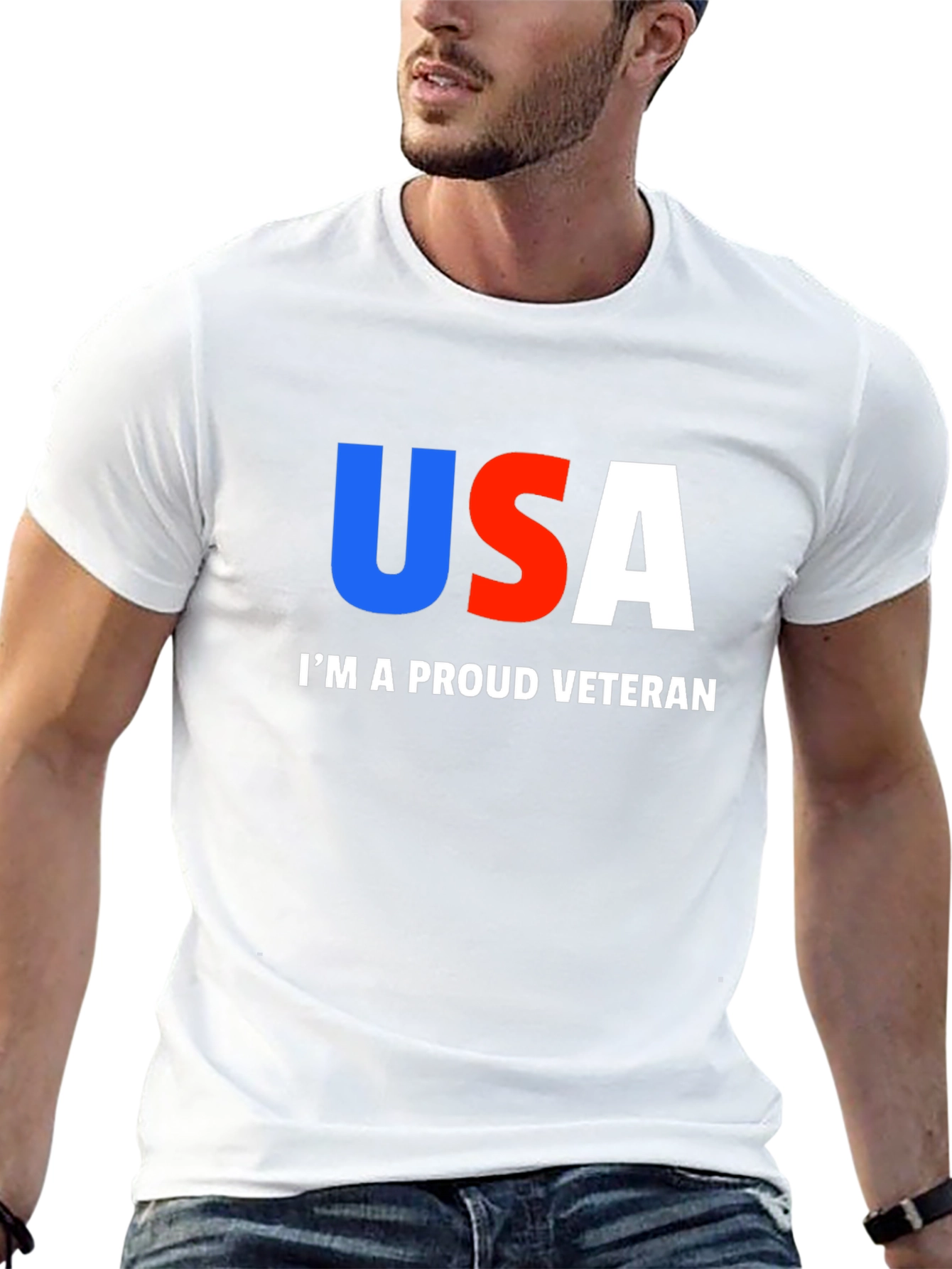 Proud Veteran USA Graphic T-Shirt