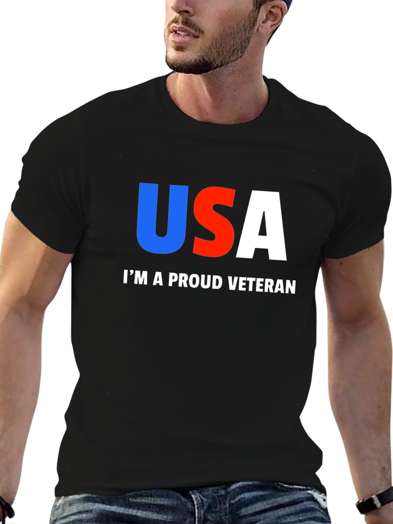 Proud Veteran USA Graphic T-Shirt