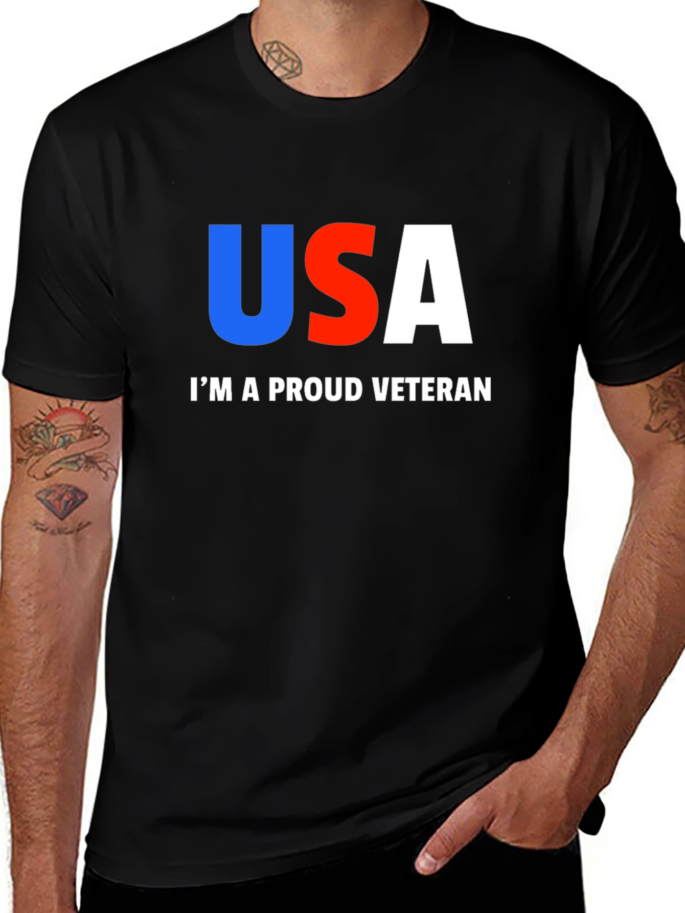 Proud Veteran USA Graphic T-Shirt