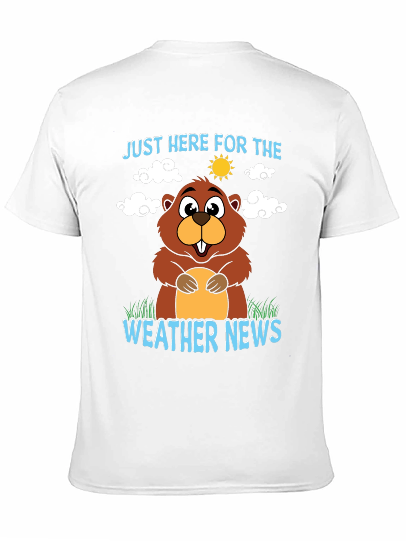 Funny Groundhog Weather News Graphic Tee