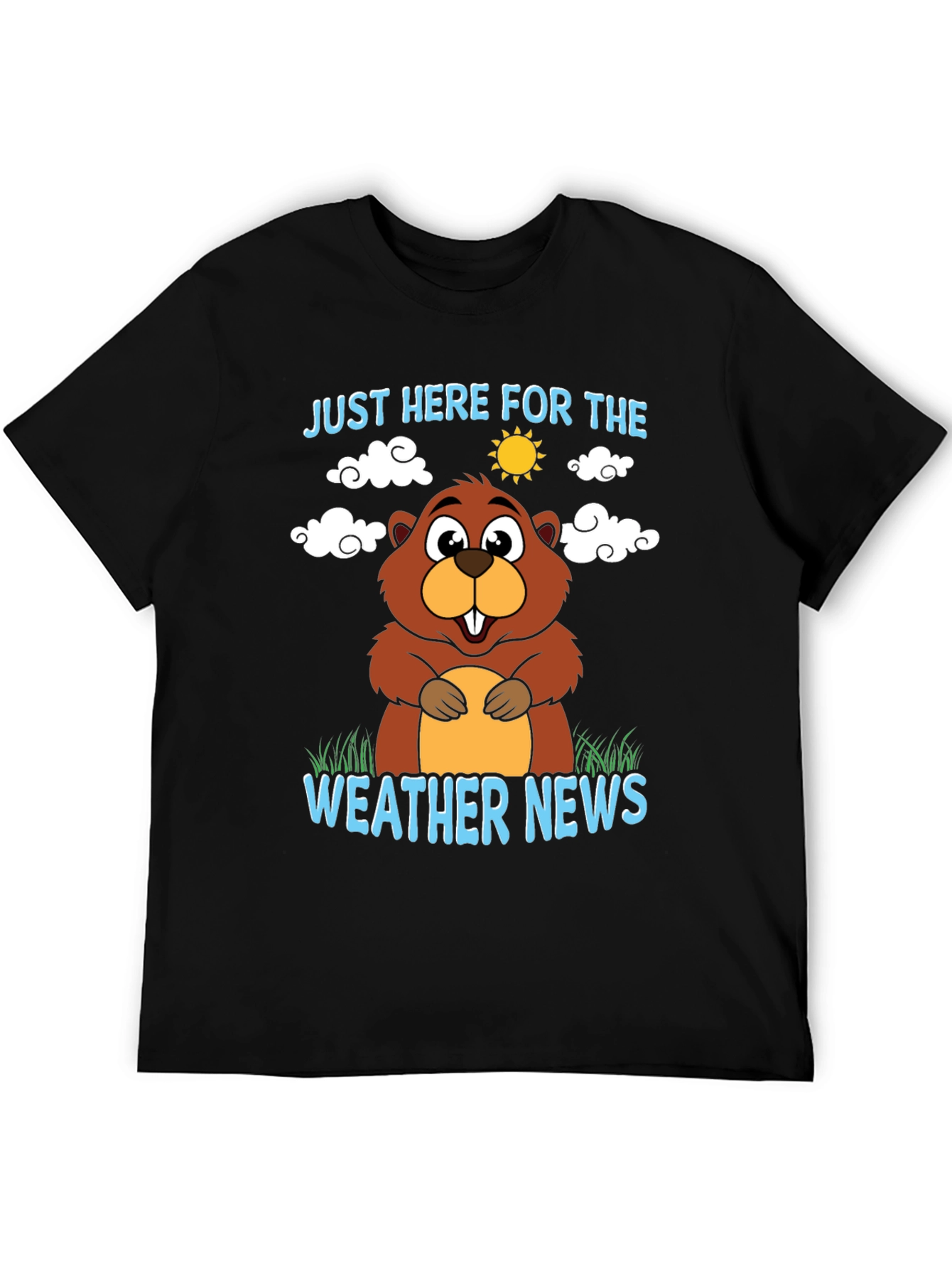 Funny Groundhog Weather News Graphic Tee