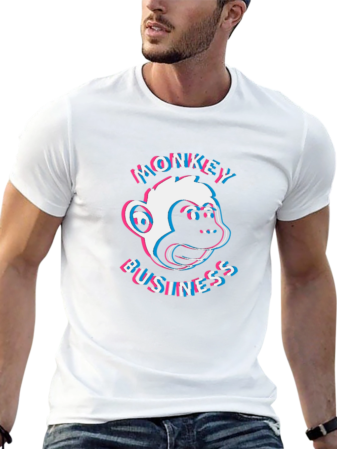 Monkey Business Graphic T-Shirt