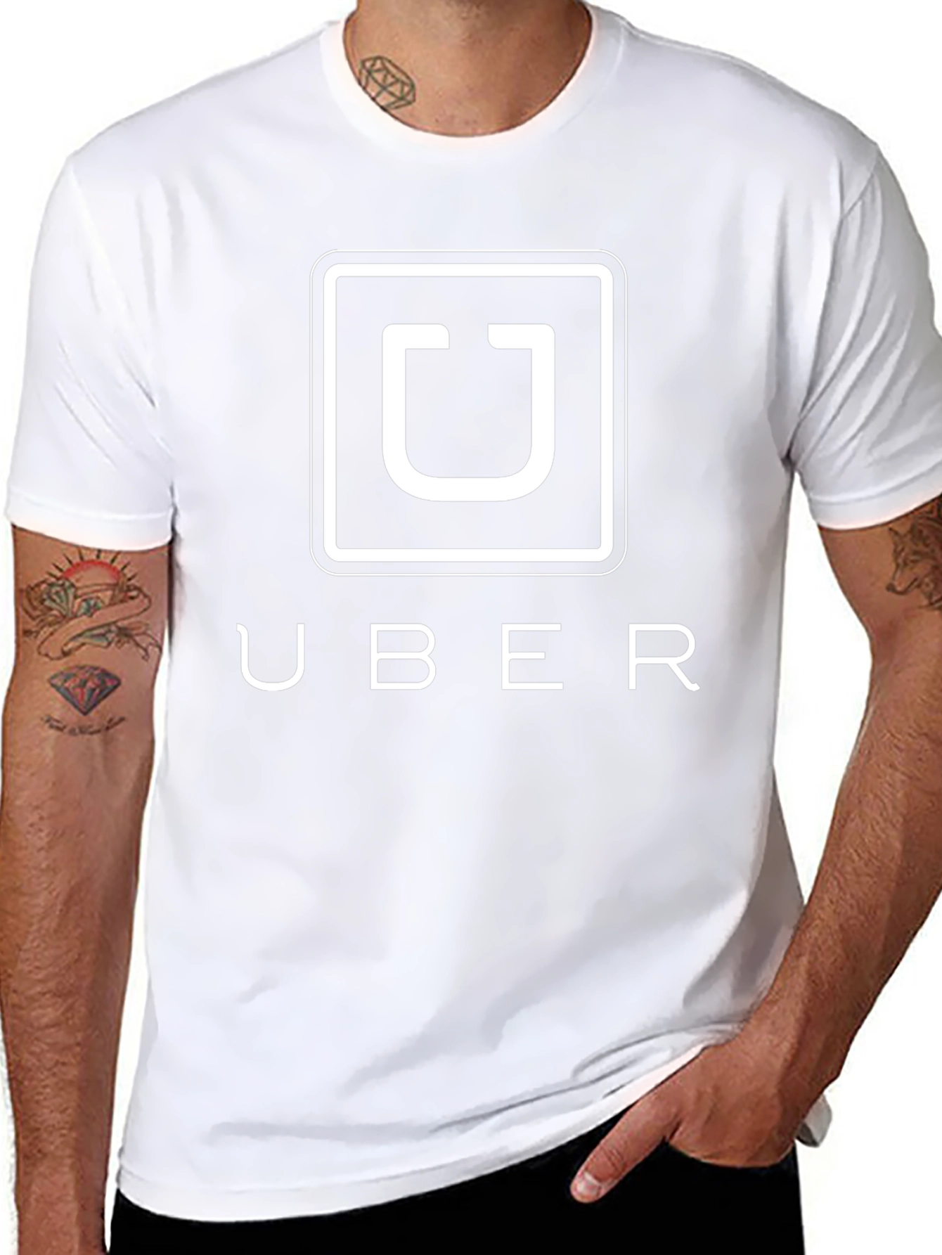 Uber Logo Black T-Shirt - Ride in Style!