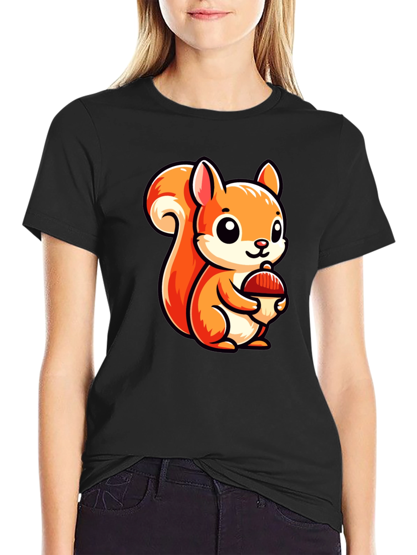 Cute Cartoon Squirrel T-Shirt