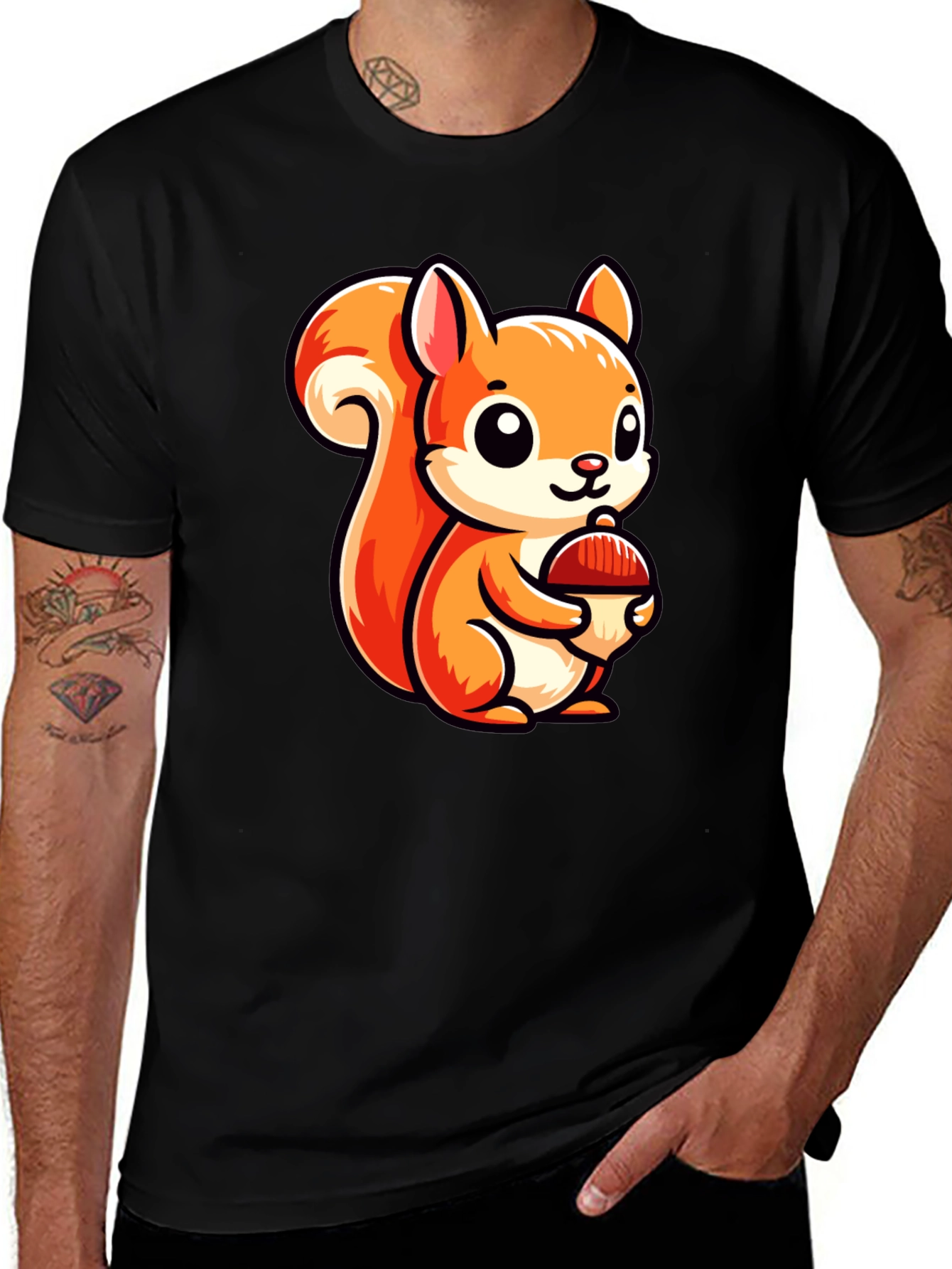 Cute Cartoon Squirrel T-Shirt
