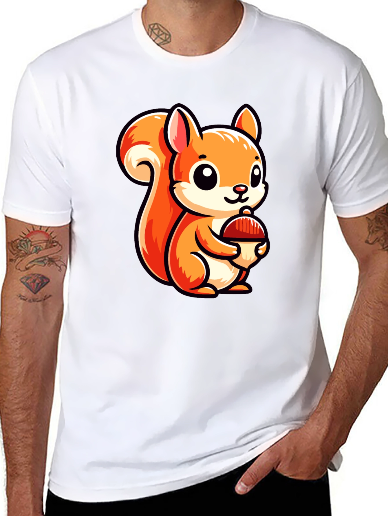 Cute Cartoon Squirrel T-Shirt