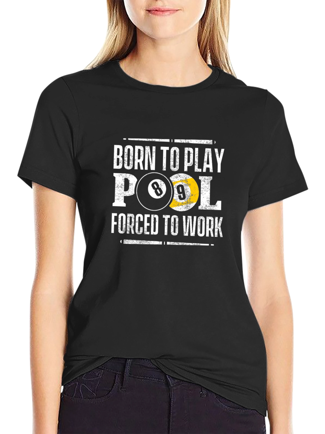 Born to Play Pool Graphic T-Shirt