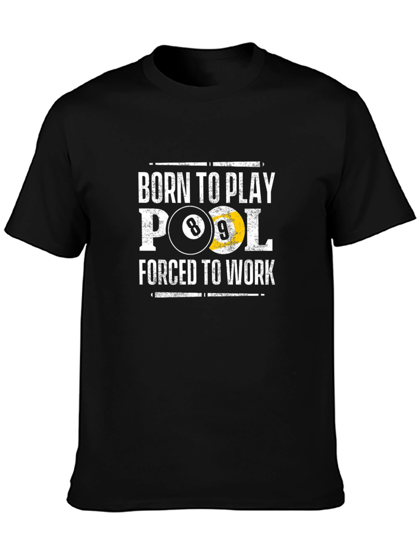 Born to Play Pool Graphic T-Shirt