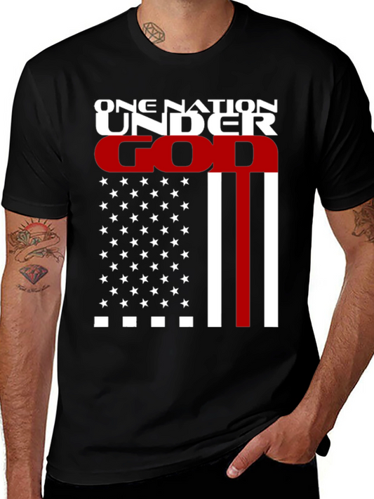 One Nation Under God Graphic T-Shirt - Patriotic Design