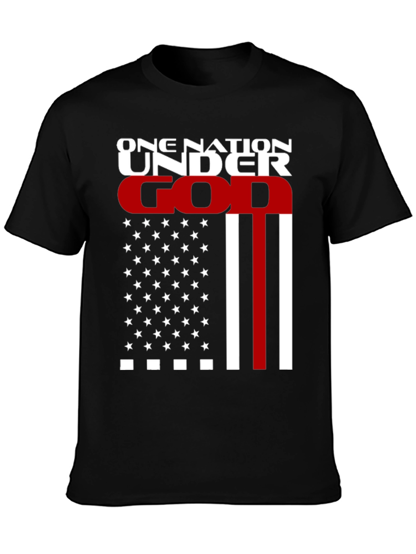 One Nation Under God Graphic T-Shirt - Patriotic Design