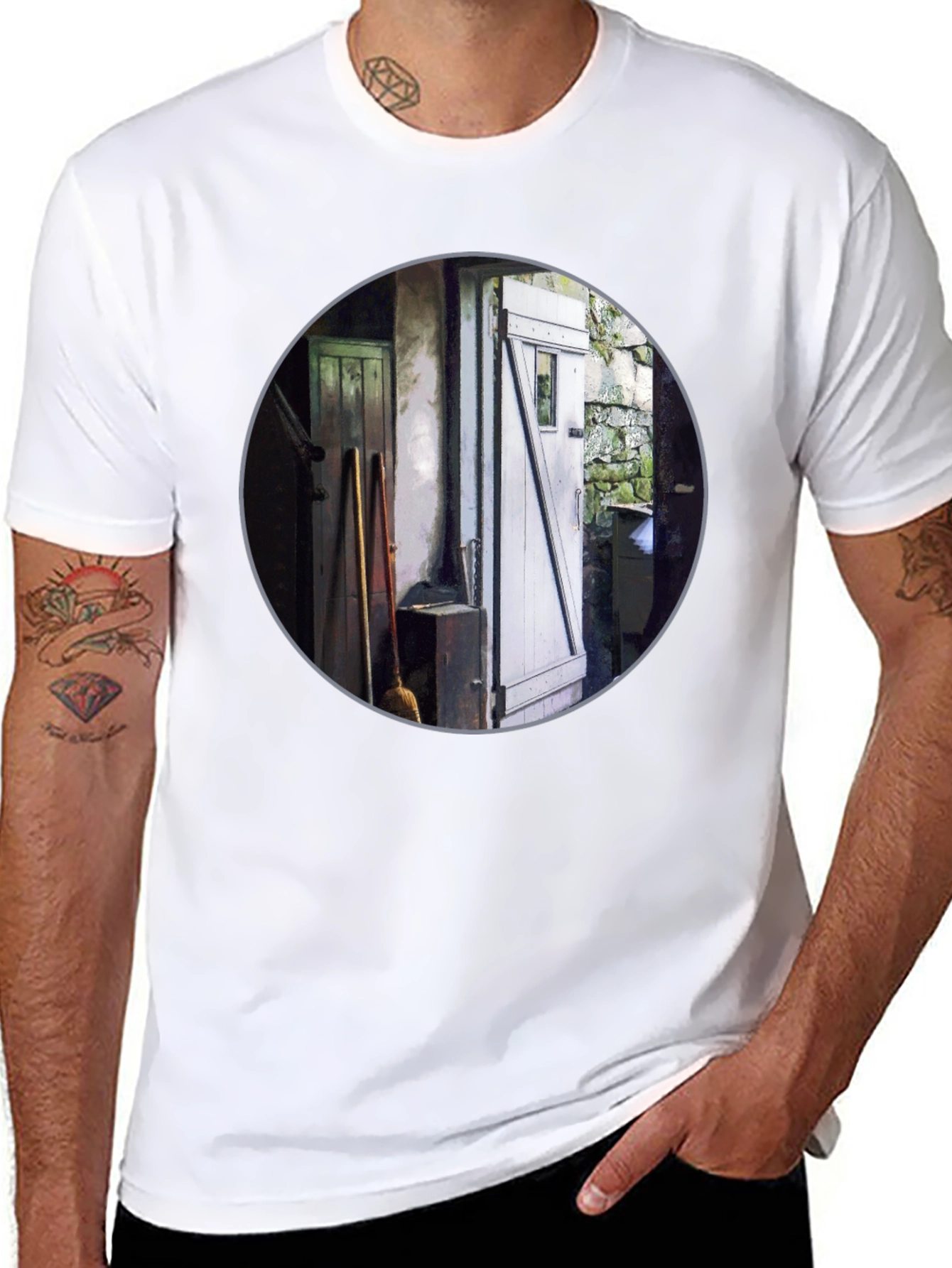 Rustic Doorway Print T-Shirt