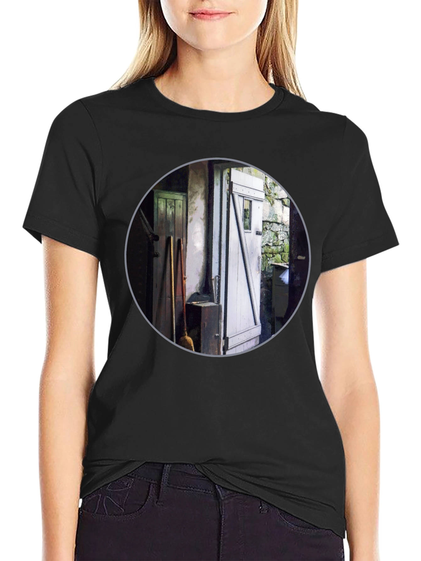 Rustic Doorway Print T-Shirt