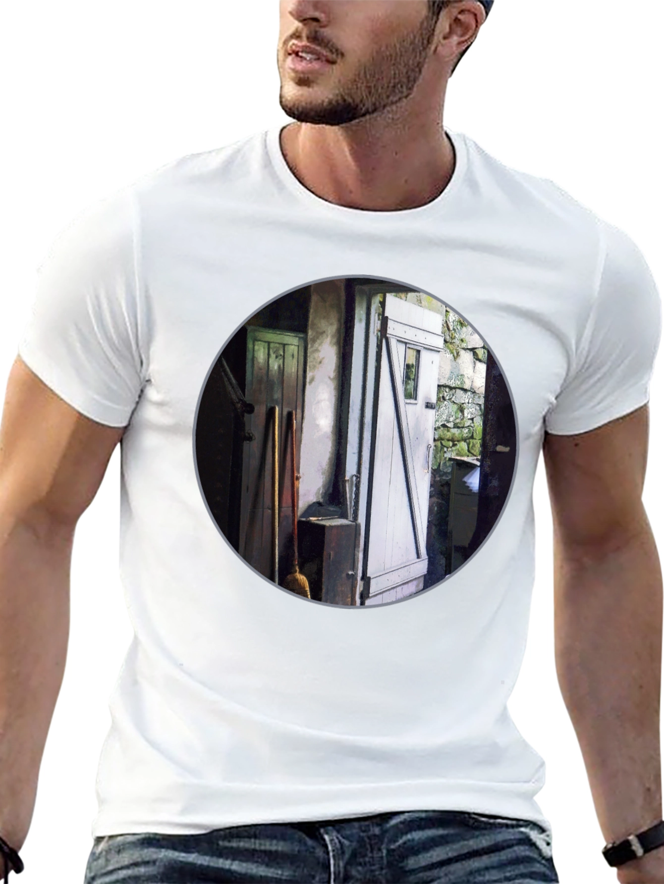 Rustic Doorway Print T-Shirt