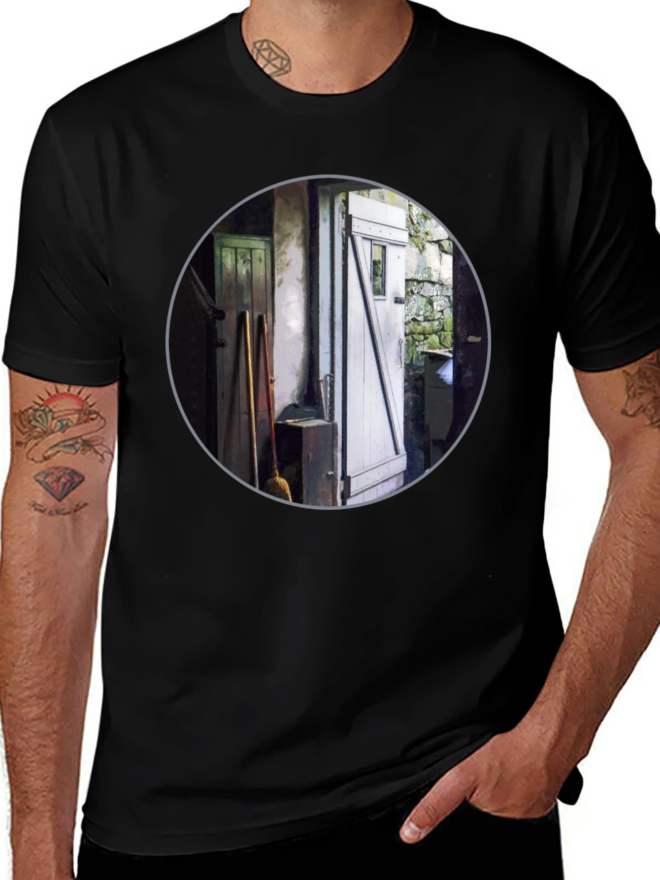 Rustic Doorway Print T-Shirt