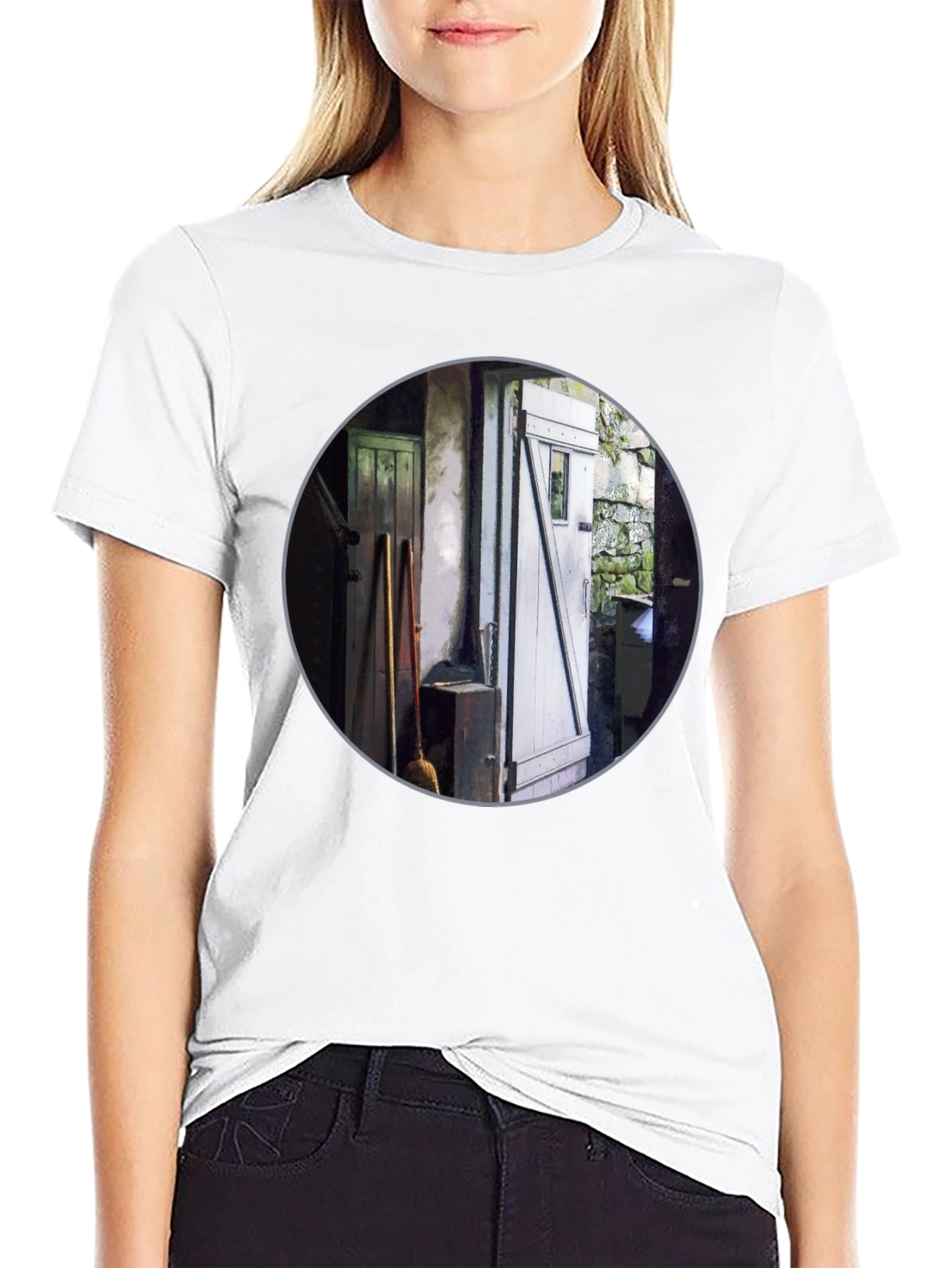 Rustic Doorway Print T-Shirt
