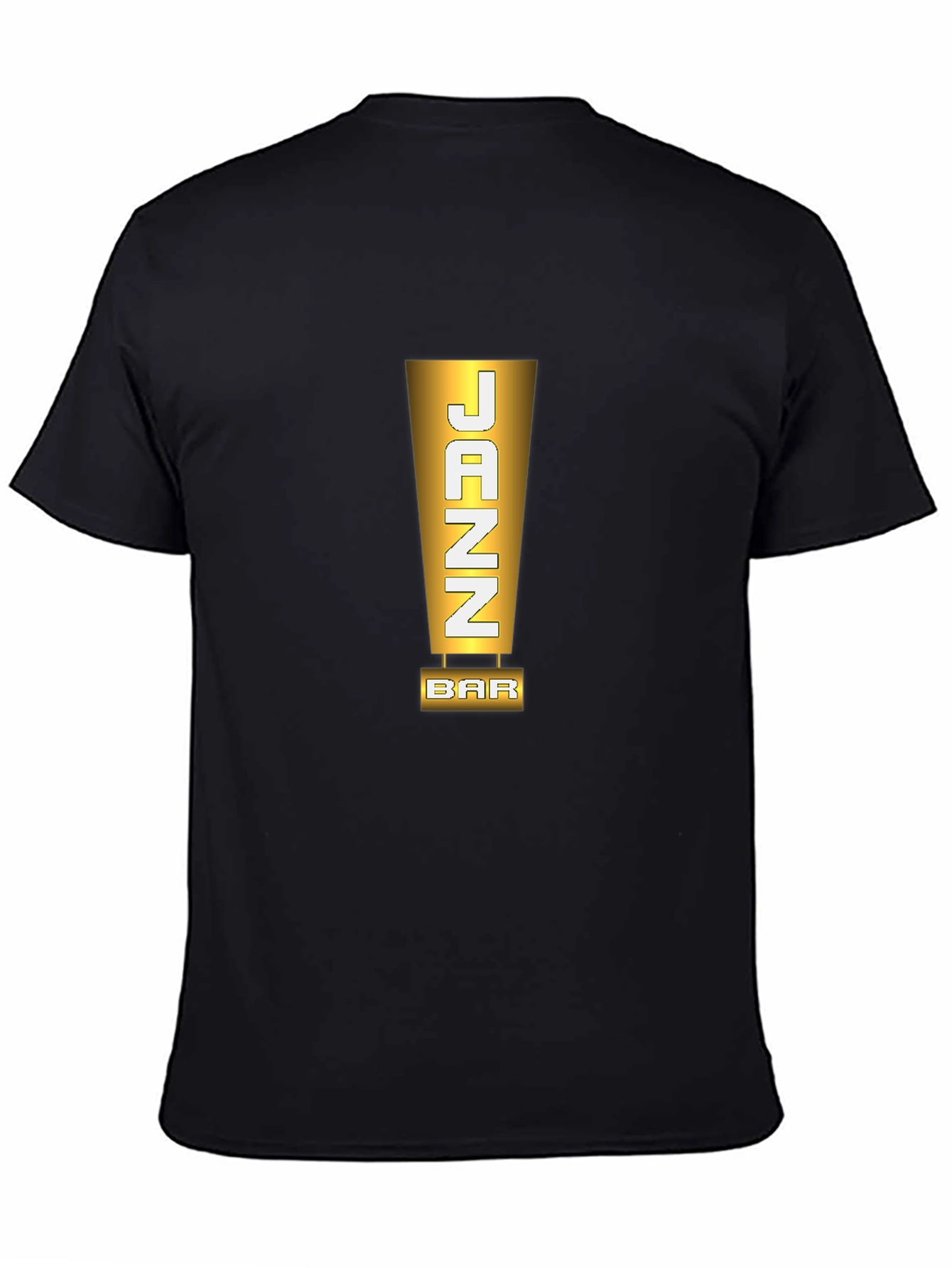 JAZZ Bar Stylish Mens Black T-Shirt