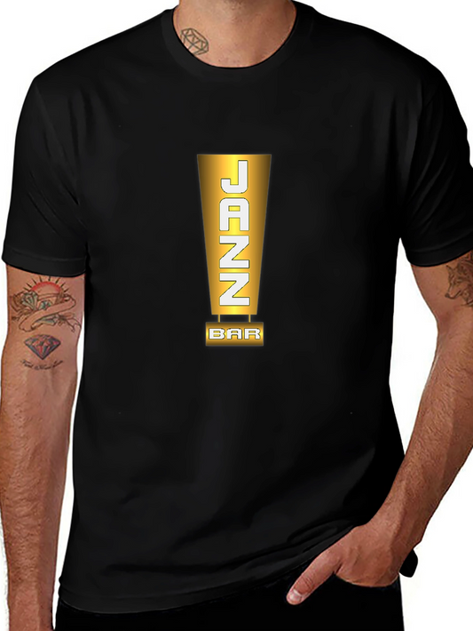 JAZZ Bar Stylish Mens Black T-Shirt