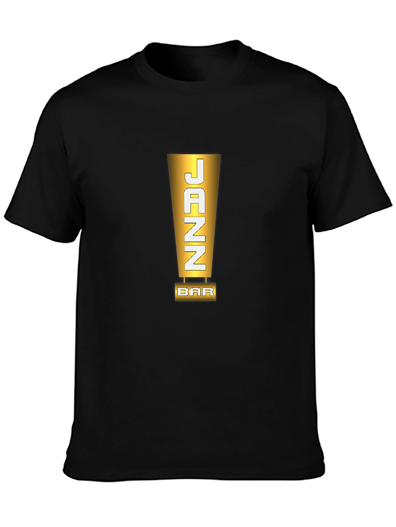 JAZZ Bar Stylish Mens Black T-Shirt
