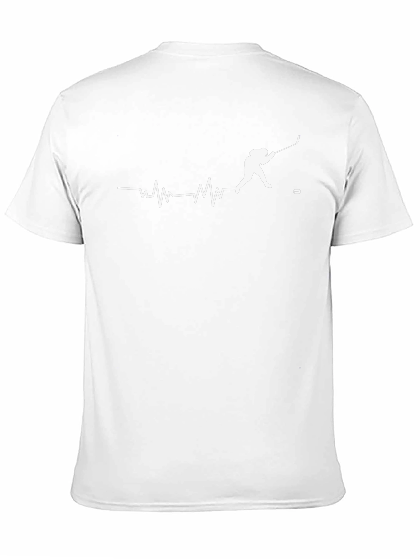 Hockey Heartbeat T-Shirt - Passionate Player Design