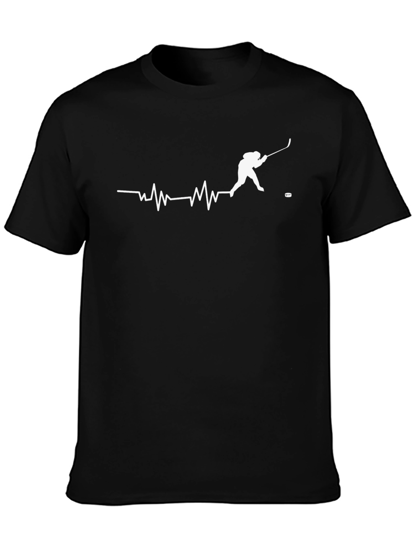Hockey Heartbeat T-Shirt - Passionate Player Design
