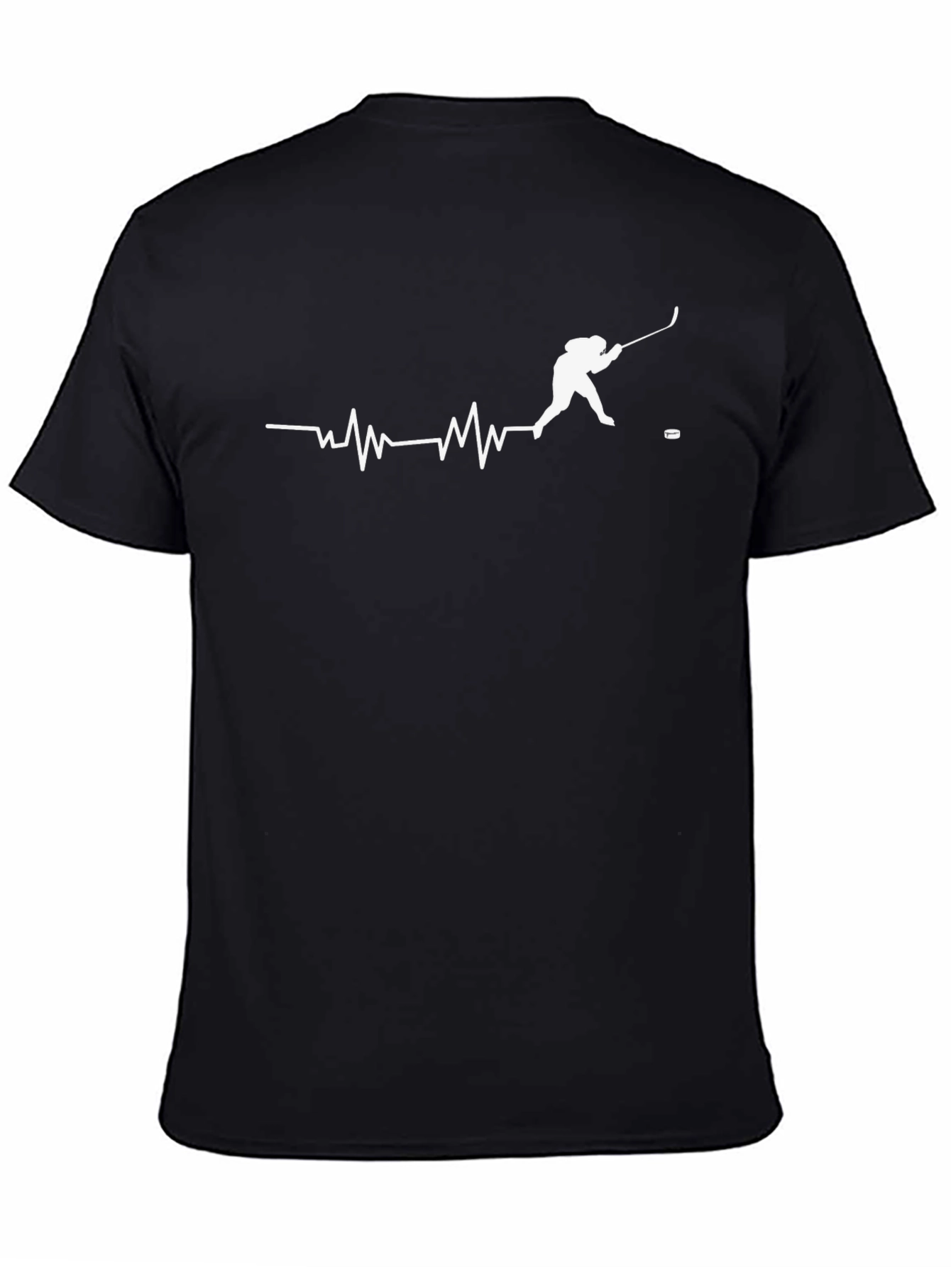 Hockey Heartbeat T-Shirt - Passionate Player Design