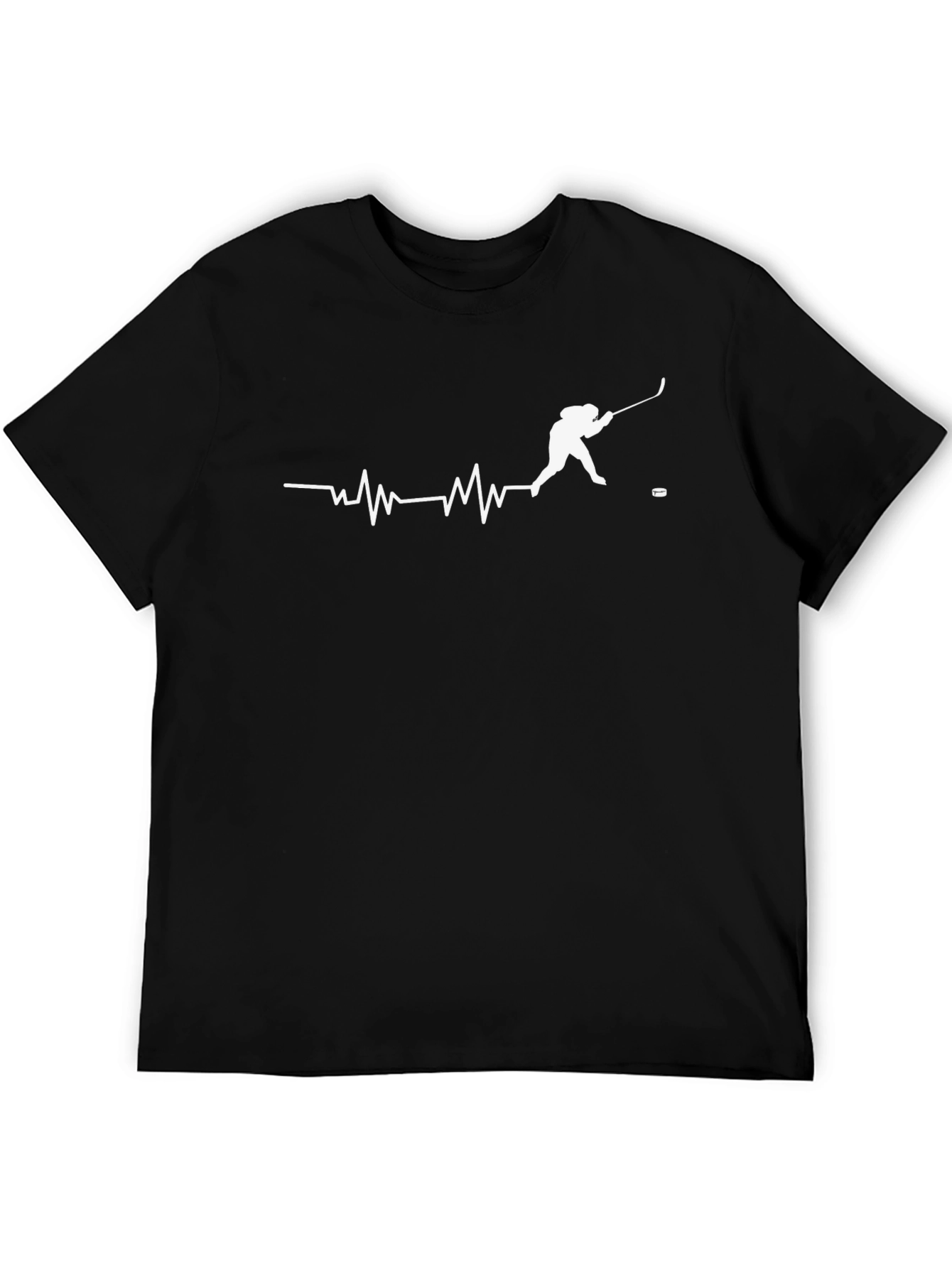 Hockey Heartbeat T-Shirt - Passionate Player Design