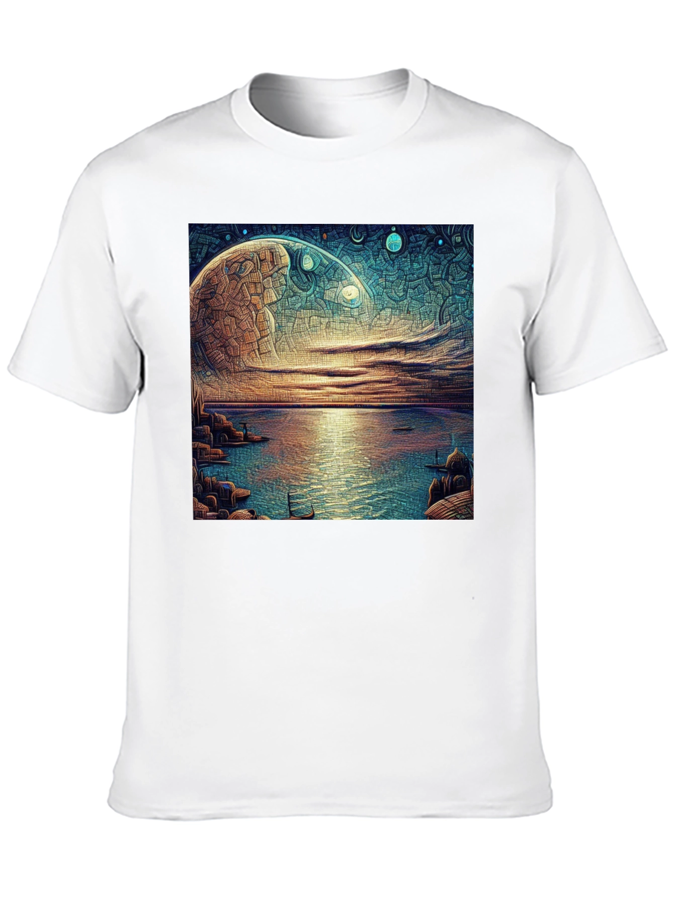 Surreal Moonscape Graphic Tee
