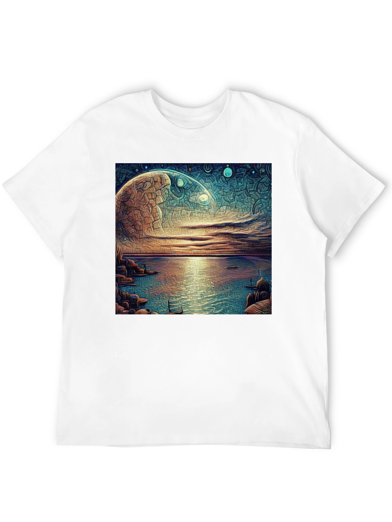 Surreal Moonscape Graphic Tee
