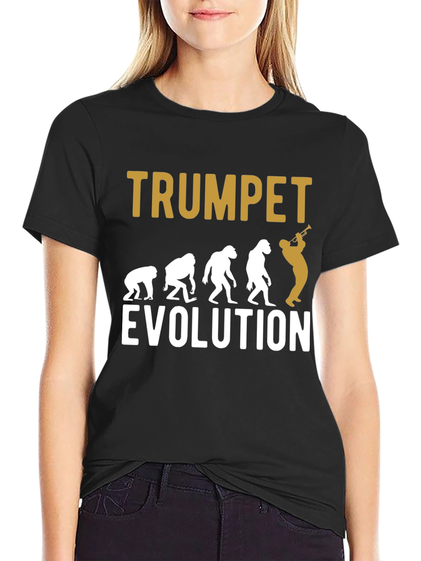 Trumpet Evolution T-Shirt | Musician Gift
