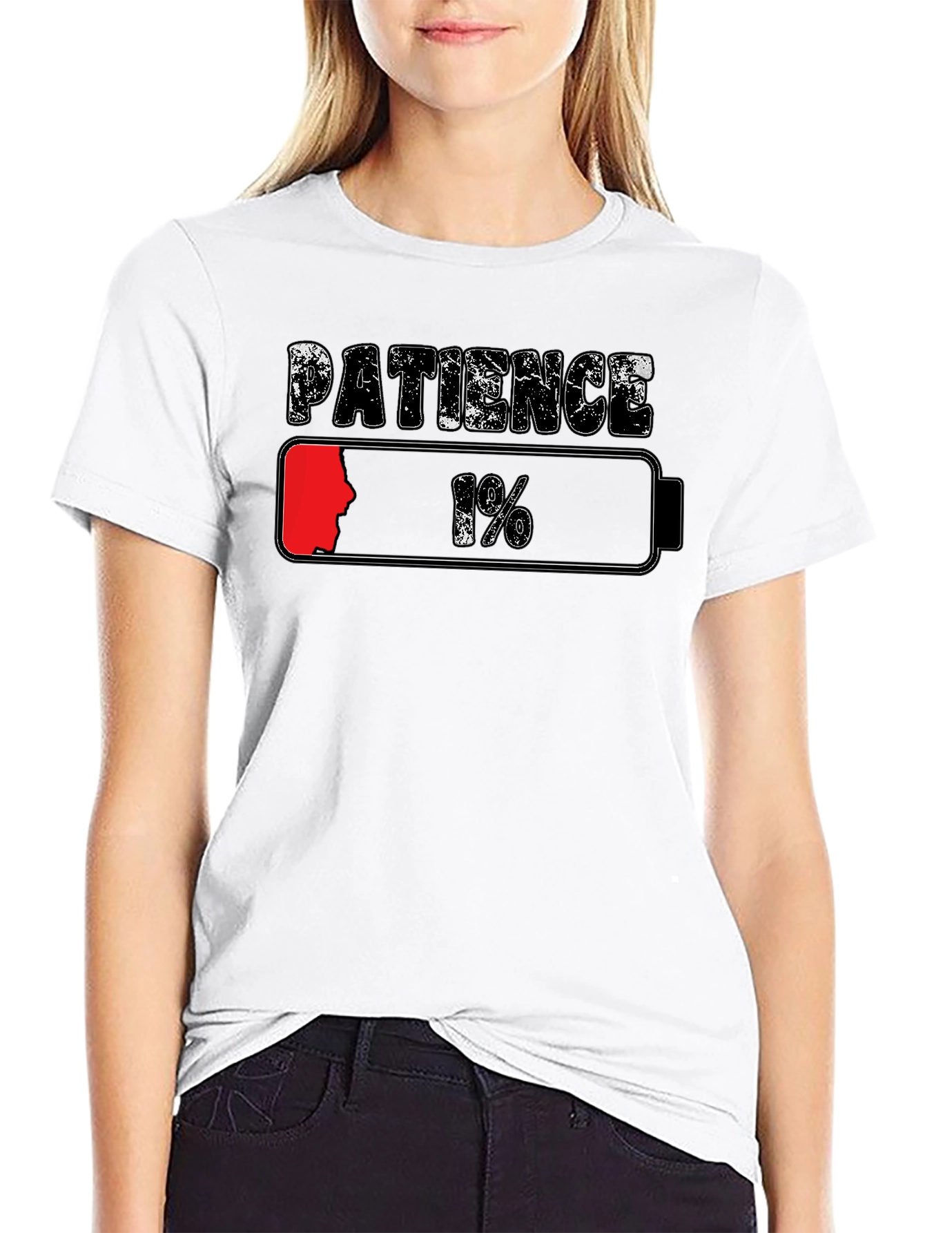 Patience Low Battery T-Shirt