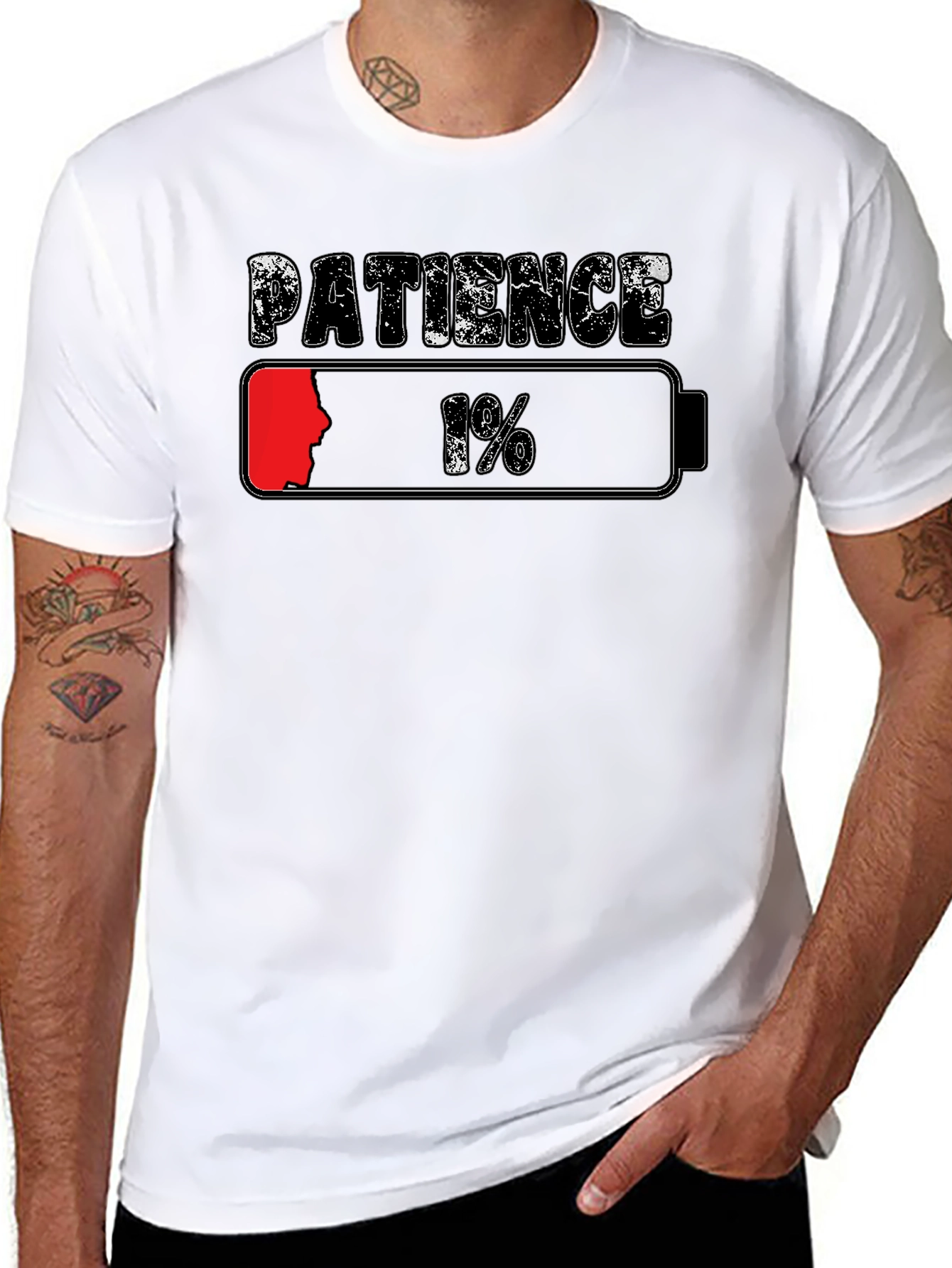 Patience Low Battery T-Shirt
