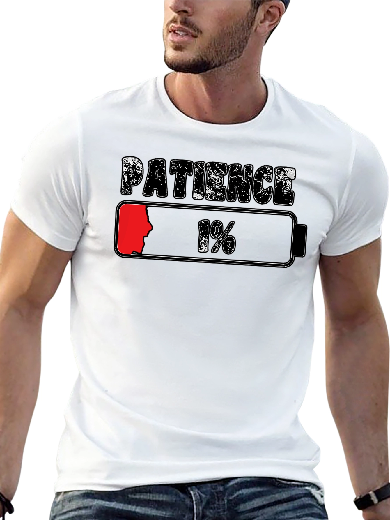 Patience Low Battery T-Shirt
