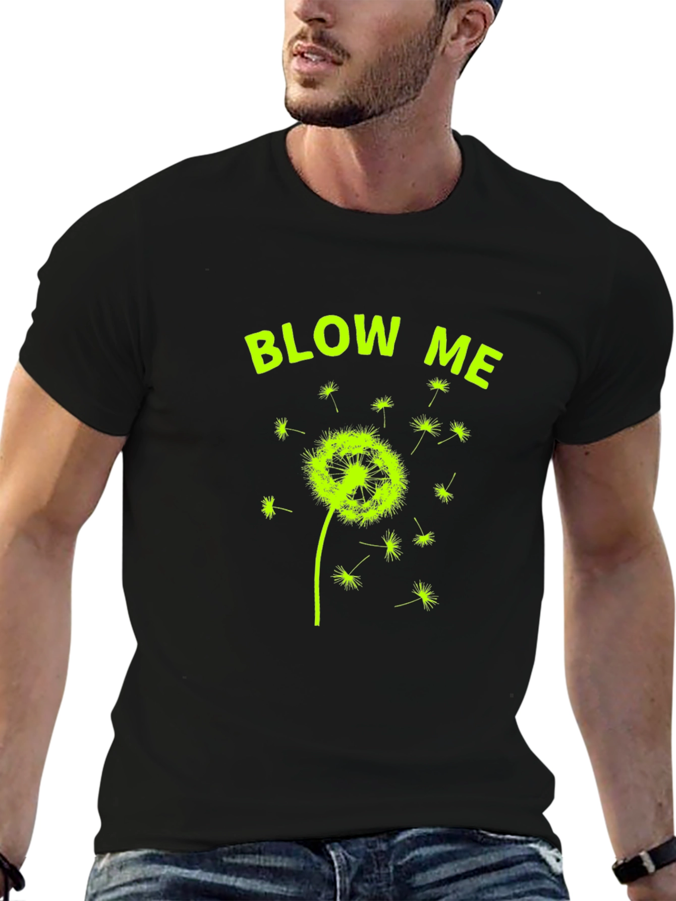 Blow Me Dandelion Graphic T-Shirt