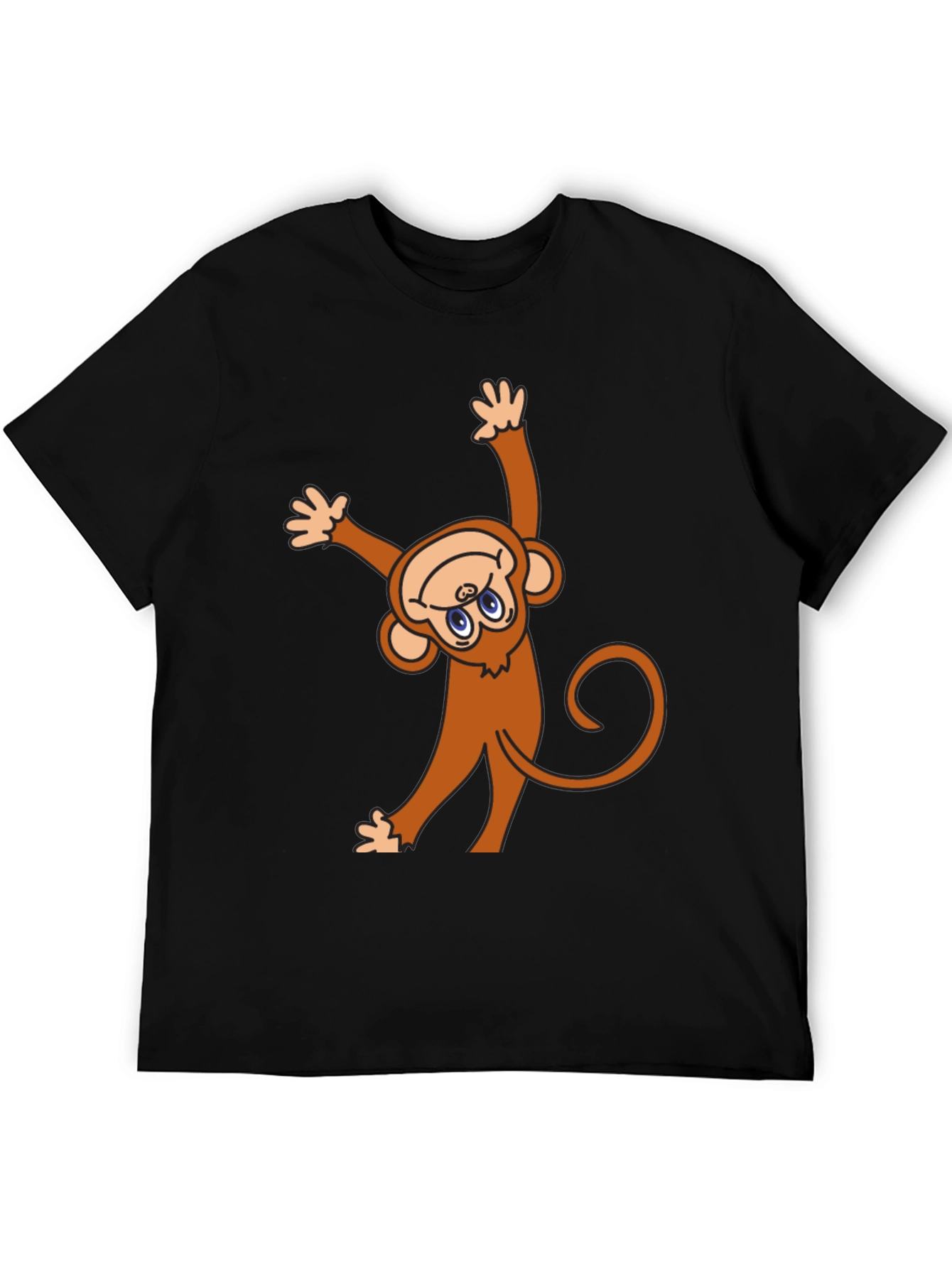 Monkey Graphic Black T-Shirt - Fun & Unique!