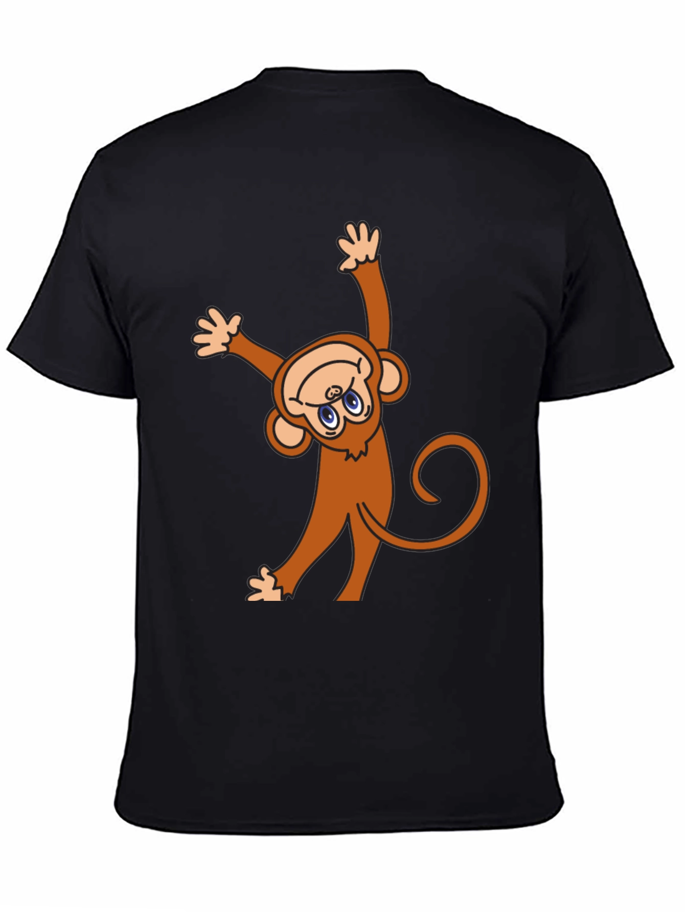 Monkey Graphic Black T-Shirt - Fun & Unique!