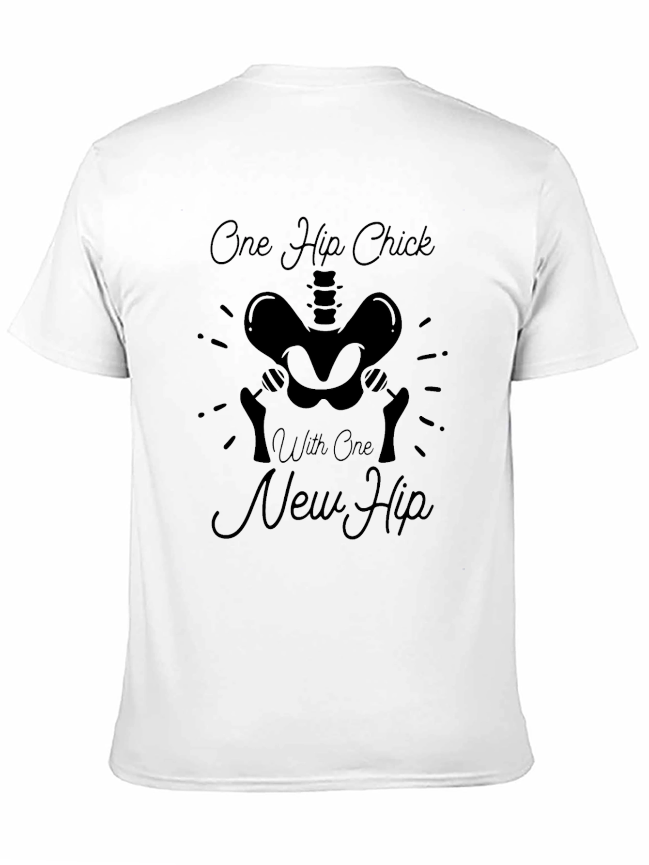 One Hip Chick New Hip Black T-Shirt