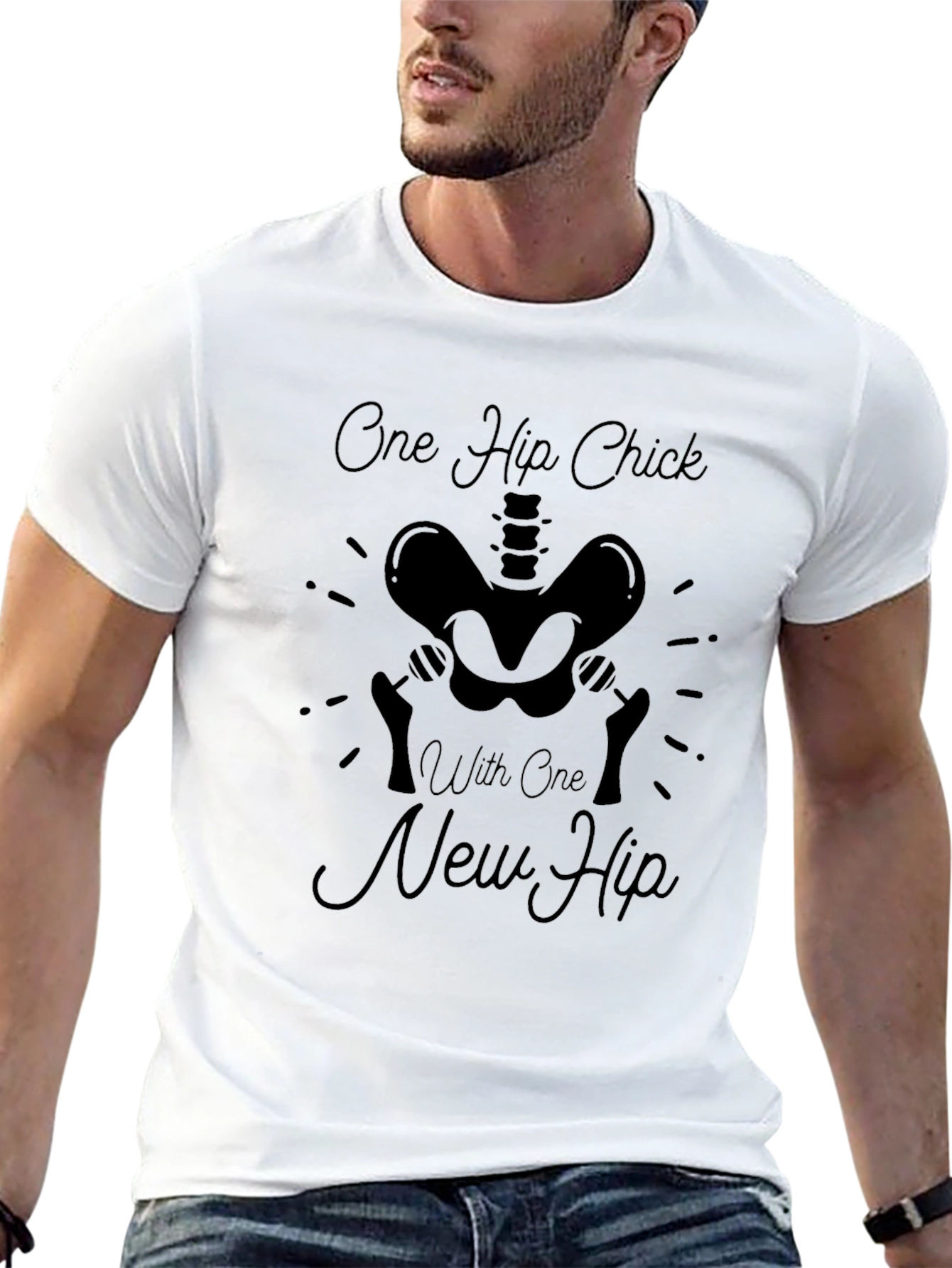 One Hip Chick New Hip Black T-Shirt