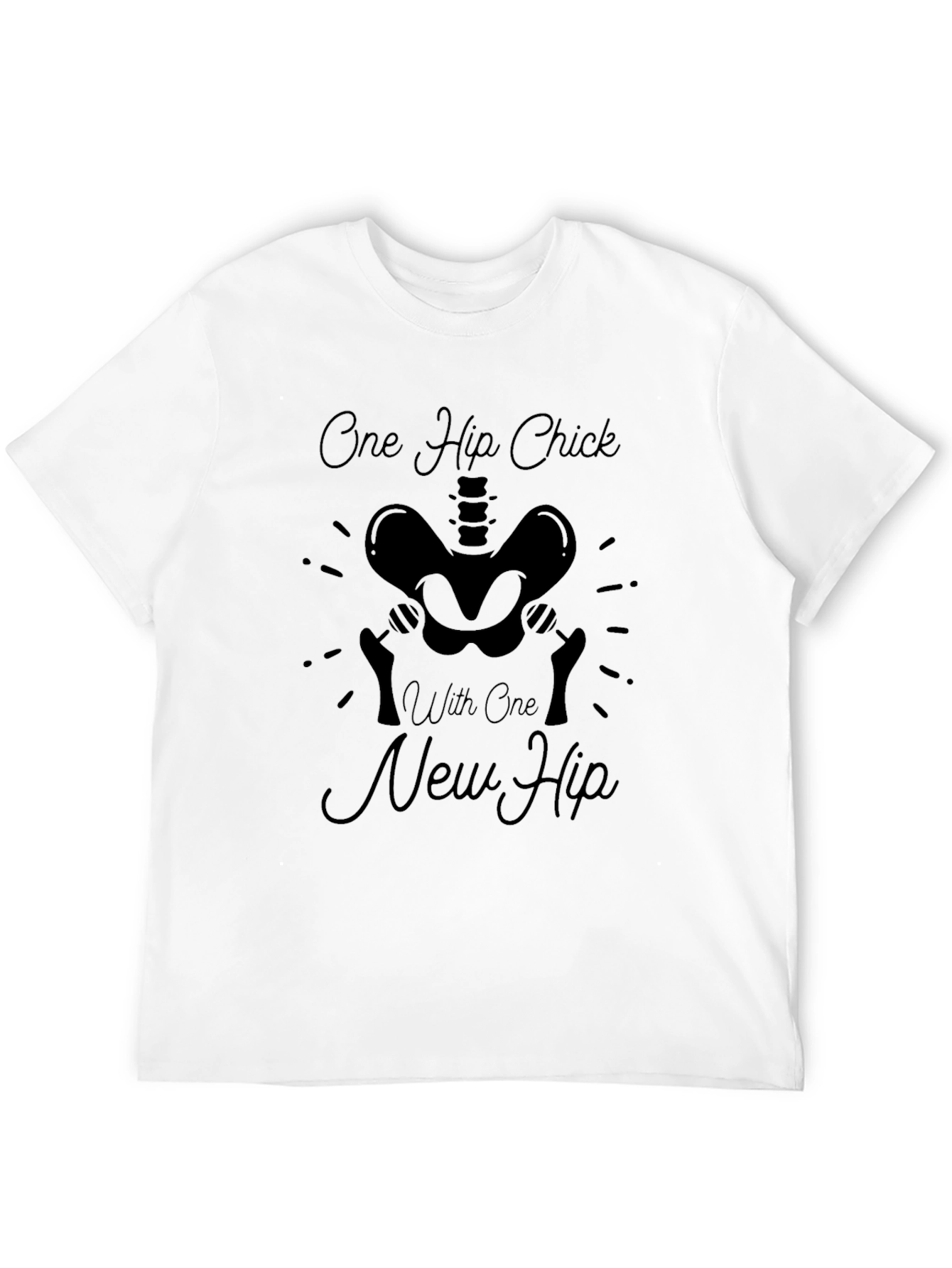 One Hip Chick New Hip Black T-Shirt