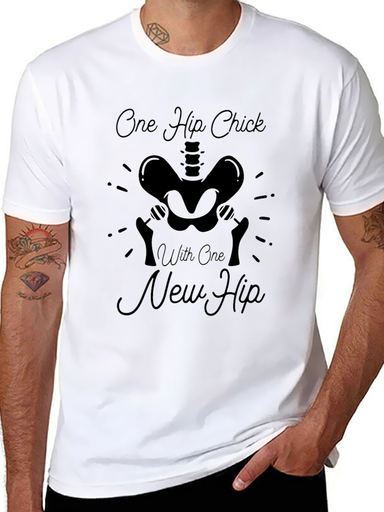 One Hip Chick New Hip Black T-Shirt