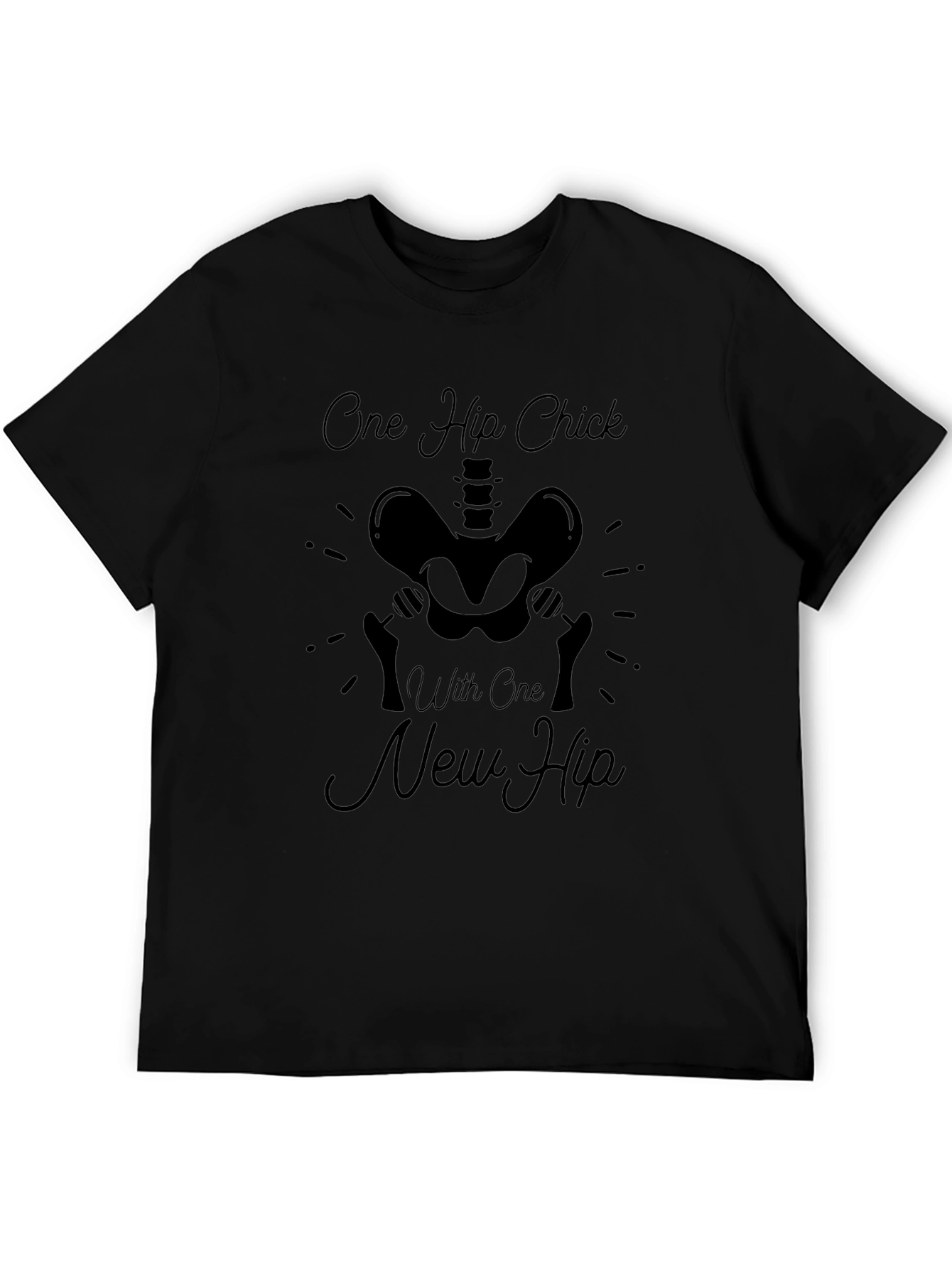 One Hip Chick New Hip Black T-Shirt