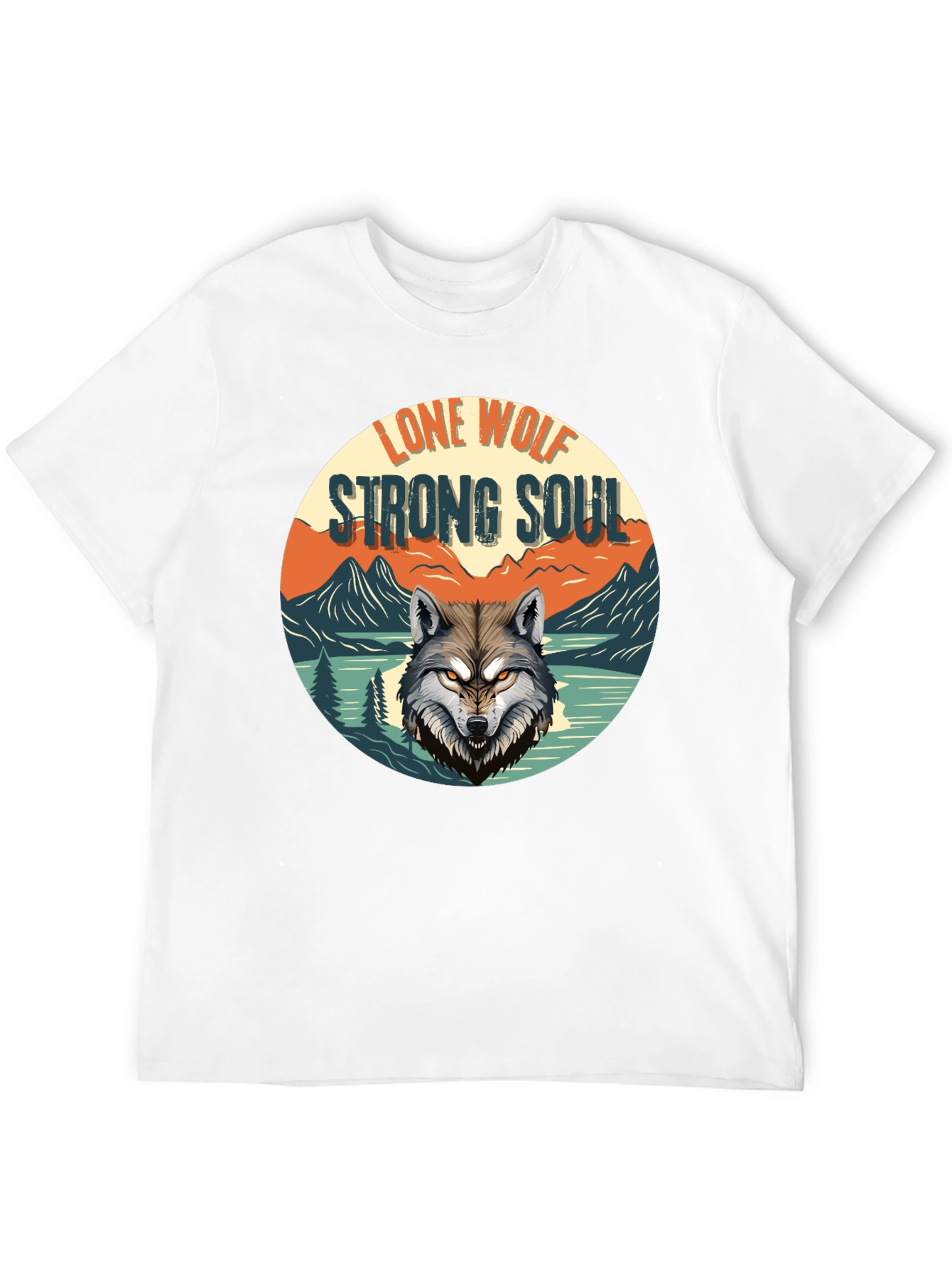 Lone Wolf Strong Soul Graphic Tee - Black
