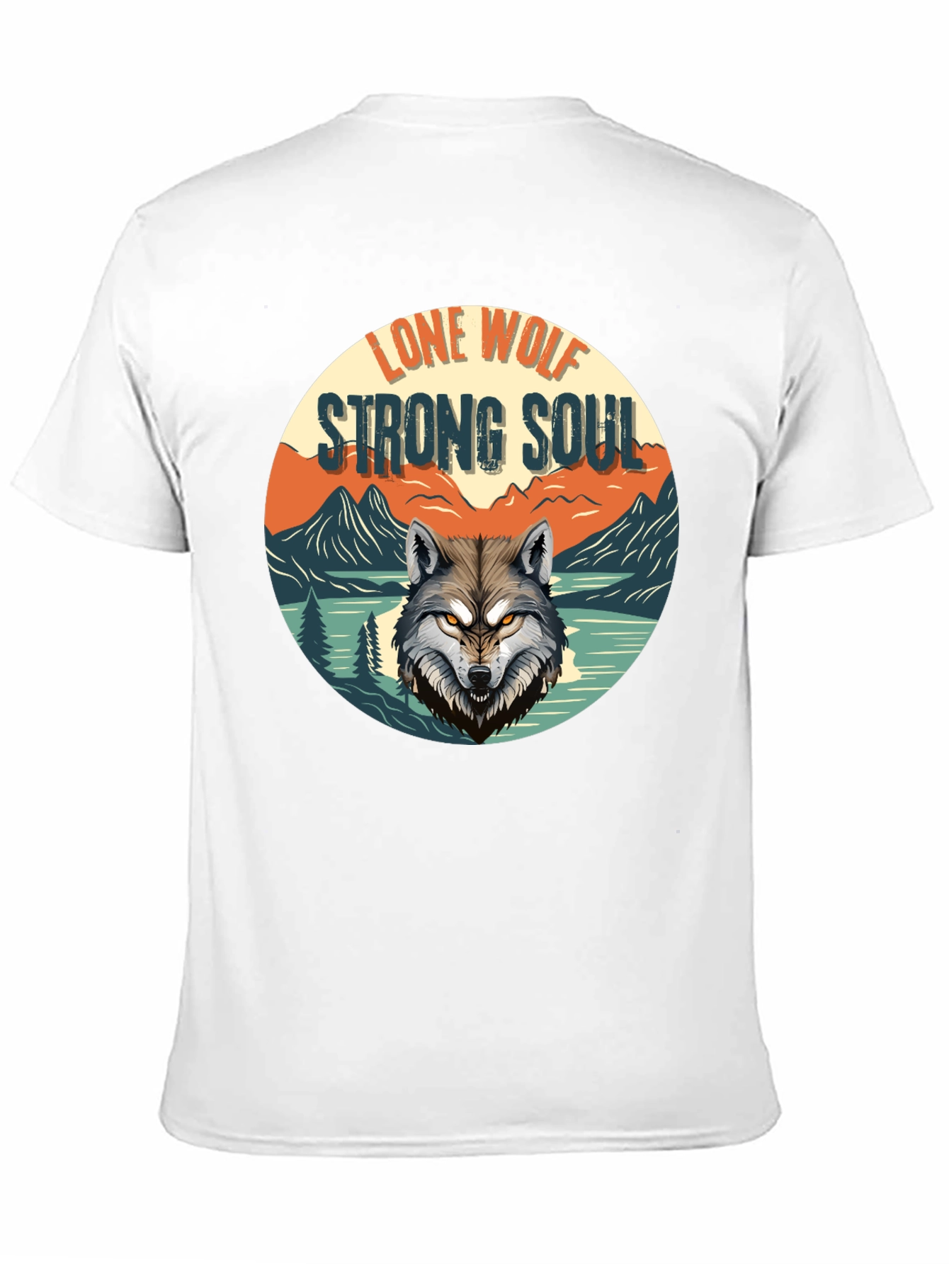 Lone Wolf Strong Soul Graphic Tee - Black
