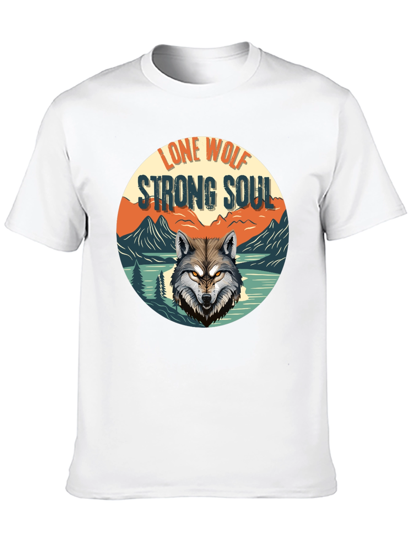 Lone Wolf Strong Soul Graphic Tee - Black